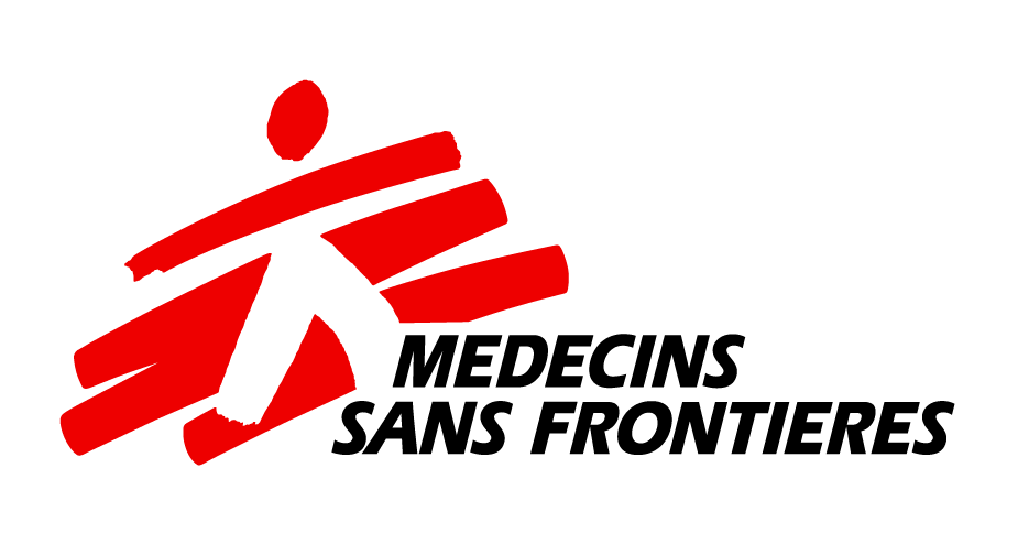 Logo de Médecins Sans Frontières (MSF) représentant le centre opérationnel de l'organisation humanitaire à Genève.