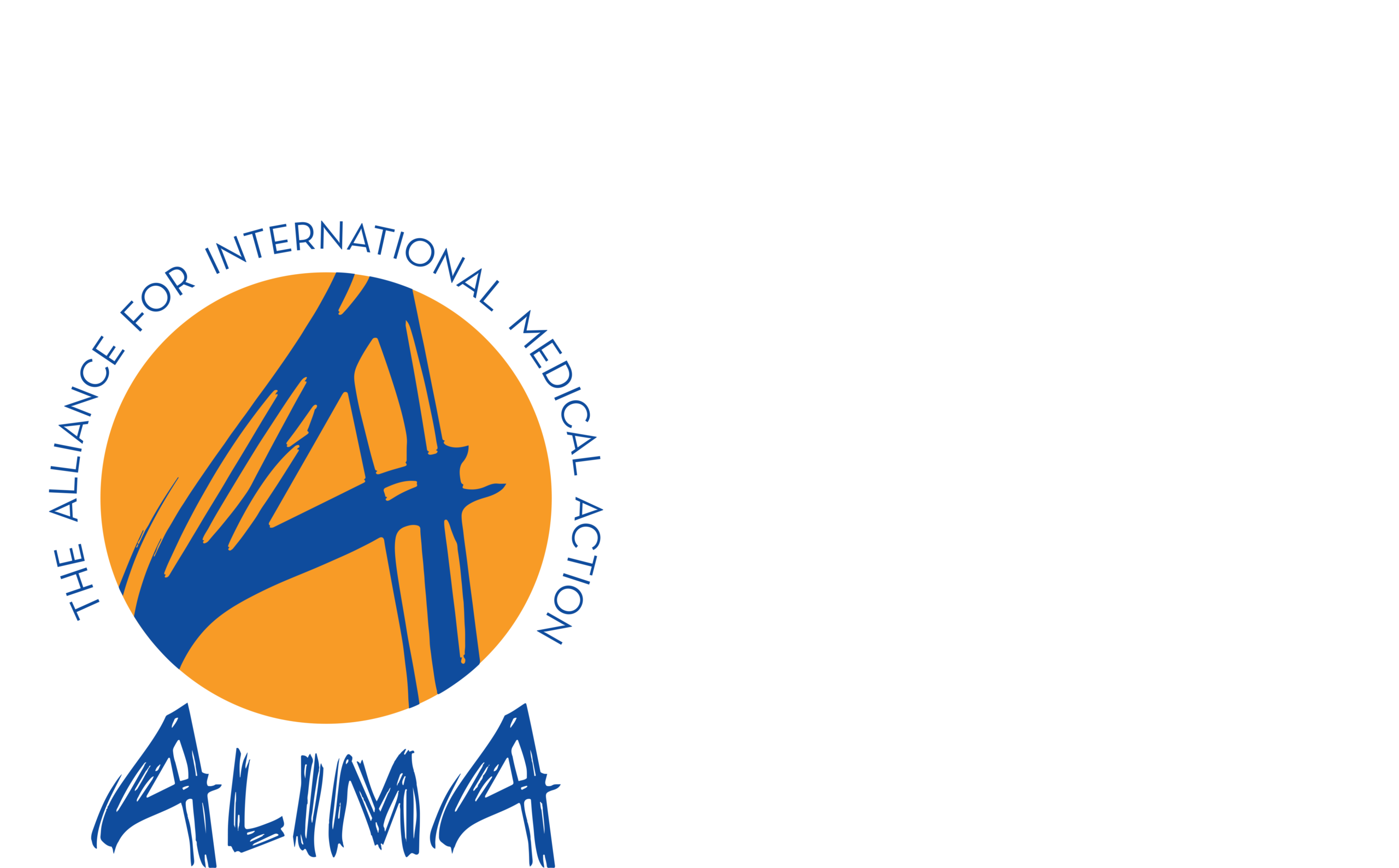 Le logo ALIMA représente l'Alliance pour l'Action Médicale Internationale.